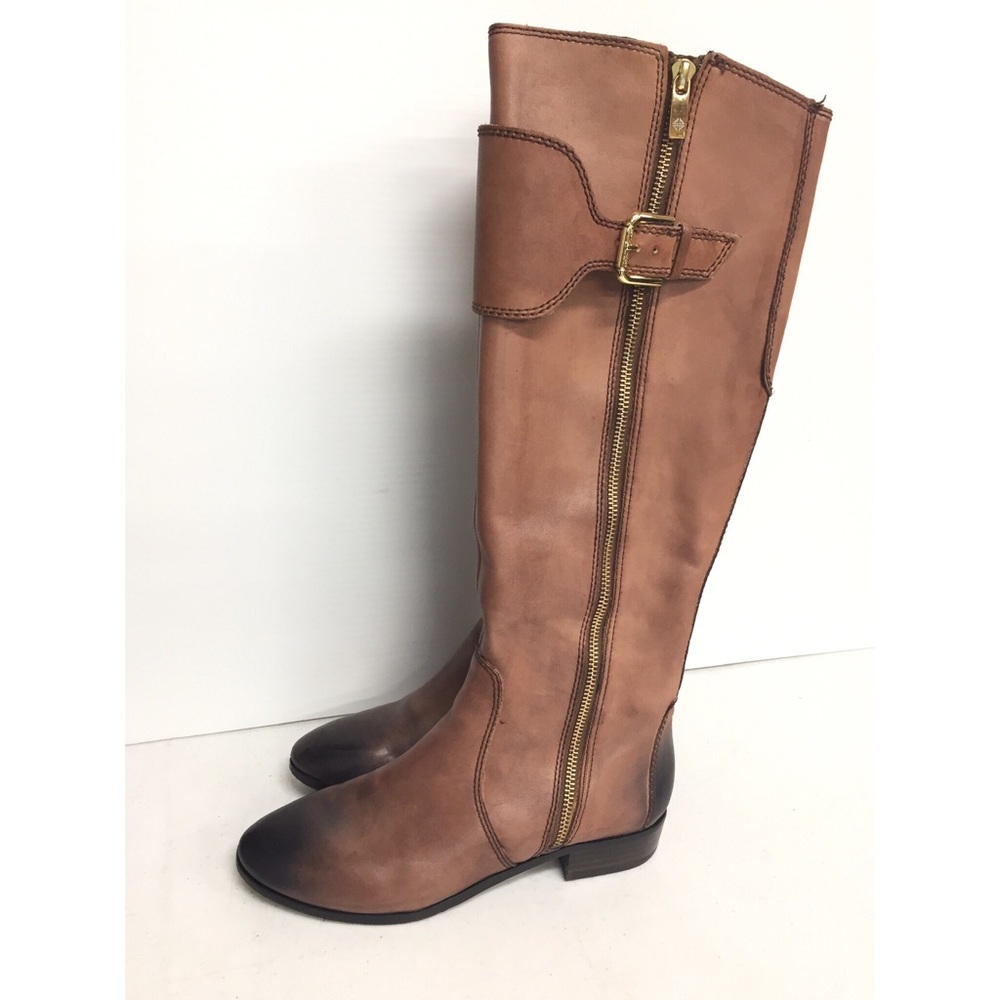 ANTONIO MELANI Adele Tall RIDING BOOTS 7.5 BROWN